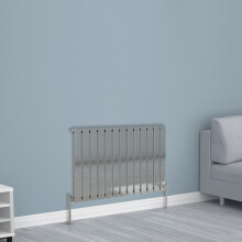 (600x884mm Single, Chrome) NRG Horizontal Vertical Flat Panel Designer Radiator Central Heating Radiator Rads
