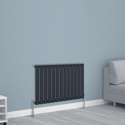 NRG (600x884mm Single, Anthracite) NRG Horizontal Vertical Flat Panel Designer Radiator Central Heating Radiator Rads