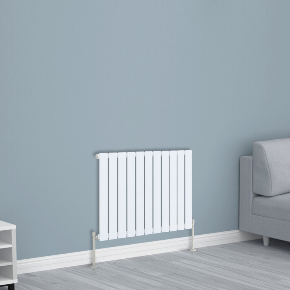 (600x748mm Single, White) NRG Horizontal Vertical Flat Panel Designer Radiator Central Heating Radiator Rads