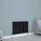 NRG (600x884mm Single, Black) NRG Horizontal Vertical Flat Panel Designer Radiator Central Heating Radiator Rads 1