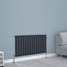 (600x1020mm Single, Anthracite) NRG Horizontal Vertical Flat Panel Designer Radiator Central Heating Radiator Rads