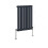 NRG (600x408mm Single, Anthracite) NRG Horizontal Vertical Flat Panel Designer Radiator Central Heating Radiator Rads 2