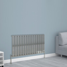 (600x1020mm Single, Chrome) NRG Horizontal Vertical Flat Panel Designer Radiator Central Heating Radiator Rads