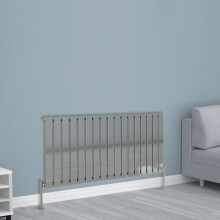 (600x1156mm Single, Chrome) NRG Horizontal Vertical Flat Panel Designer Radiator Central Heating Radiator Rads