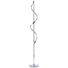 Litecraft Twisted Integrated LED Floor Lamp - Polished Chrome - Refurbished