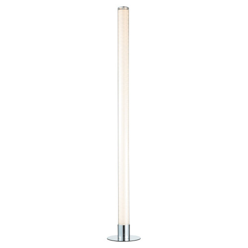 Litecraft Glow Shimmer Floor Lamp Cylinder LED Base - Chrome