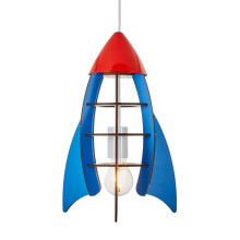Litecraft Glow Rocket Ceiling Pendant Light - Blue