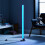 Litecraft Glow Shimmer Floor Lamp Cylinder LED Base - Chrome 6