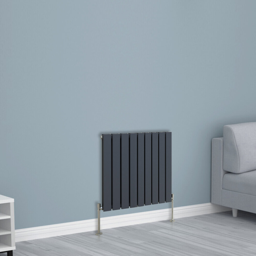 (600x612mm Double, Anthracite) NRG Horizontal Vertical Flat Panel Designer Radiator Central Heating Radiator Rads