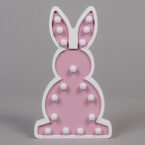 Litecraft Glow Bunny Child's Table Lamp - Pink 2