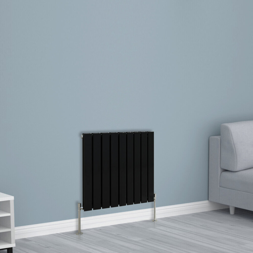 Nrg (600X612mm Double, ) Horizontal Vertical Flat Panel Designer Radiator Central Heating Radiator Rads Black
