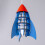 Litecraft Glow Rocket Ceiling Pendant Light - Blue 3
