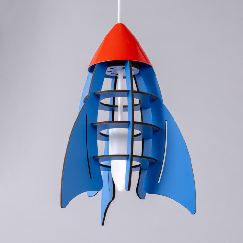 Litecraft Glow Rocket Ceiling Pendant Light - Blue 2