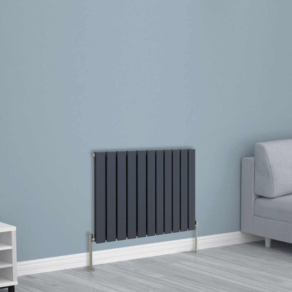 Nrg (600X748mm Double, Anthracite) Horizontal Vertical Flat Panel Designer Radiator Central Heating Radiator Rads
