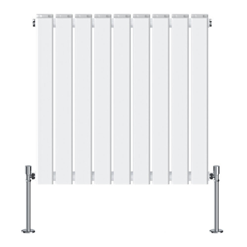 NRG (600x612mm Double, White) NRG Horizontal Vertical Flat Panel Designer Radiator Central Heating Radiator Rads 1