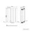 NRG (600x408mm Single, White) NRG Horizontal Vertical Flat Panel Designer Radiator Central Heating Radiator Rads 5