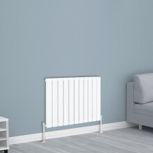 (600x748mm Double, White) NRG Horizontal Vertical Flat Panel Designer Radiator Central Heating Radiator Rads