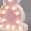 Litecraft Glow Bunny Child's Table Lamp - Pink 4