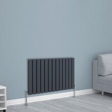 (600x884mm Double, Anthracite) NRG Horizontal Vertical Flat Panel Designer Radiator Central Heating Radiator Rads