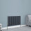 NRG (600x884mm Double, Anthracite) NRG Horizontal Vertical Flat Panel Designer Radiator Central Heating Radiator Rads 1