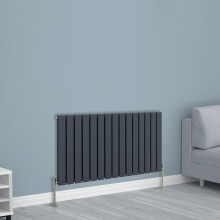 (600x1020mm Double, Anthracite) NRG Horizontal Vertical Flat Panel Designer Radiator Central Heating Radiator Rads