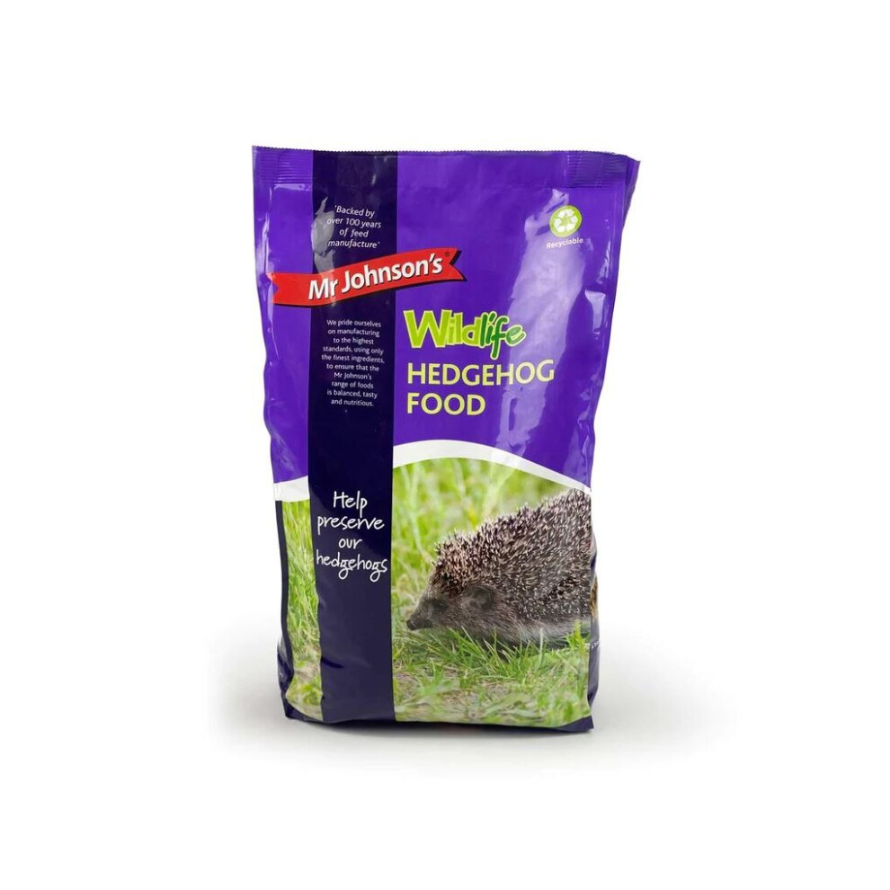 Mr Johnson's Wildlife Hedgehog Food, 750g - Crunchy Kibble with Poultry, Rice & Fish Meal