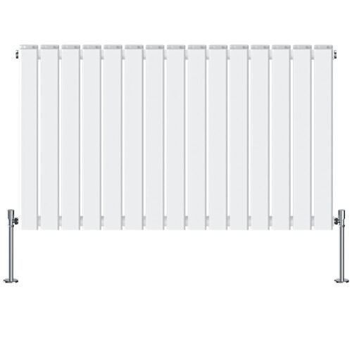 NRG (600x1020mm Double, White) NRG Horizontal Vertical Flat Panel Designer Radiator Central Heating Radiator Rads 1