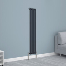 (1600x272mm Single, Anthracite) NRG Horizontal Vertical Flat Panel Designer Radiator Central Heating Radiator Rads
