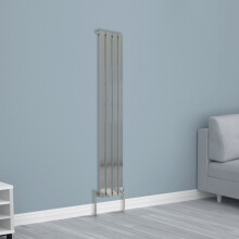 (1600x272mm Single, Chrome) NRG Horizontal Vertical Flat Panel Designer Radiator Central Heating Radiator Rads