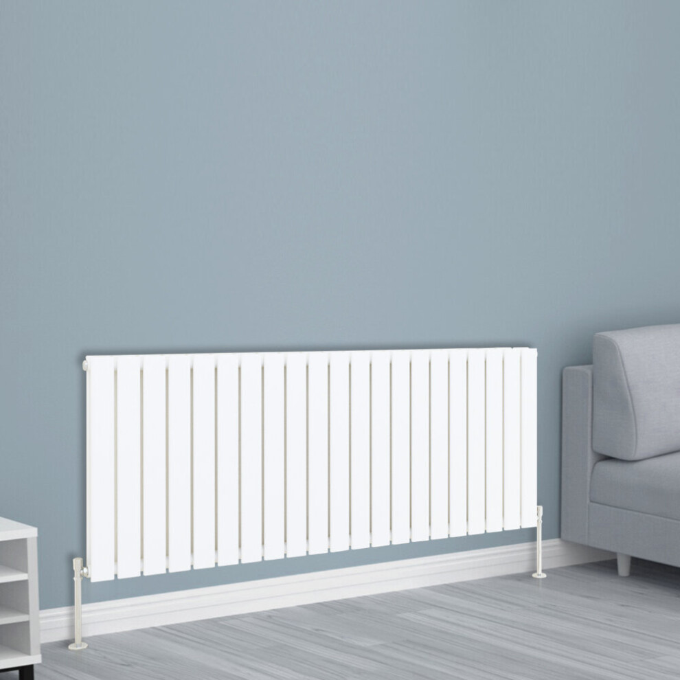 Nrg (600X1428mm Double, ) Horizontal Vertical Flat Panel Designer Radiator Central Heating Radiator Rads White