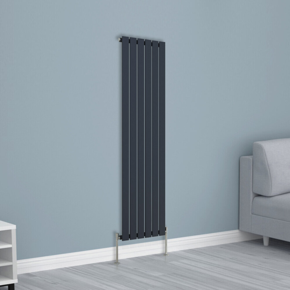 Nrg (1600X408mm Single, ) Horizontal Vertical Flat Panel Designer Radiator Central Heating Radiator Rads Anthracite