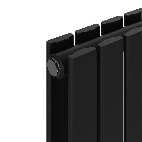 NRG (600x1020mm Double, Black) NRG Horizontal Vertical Flat Panel Designer Radiator Central Heating Radiator Rads 2