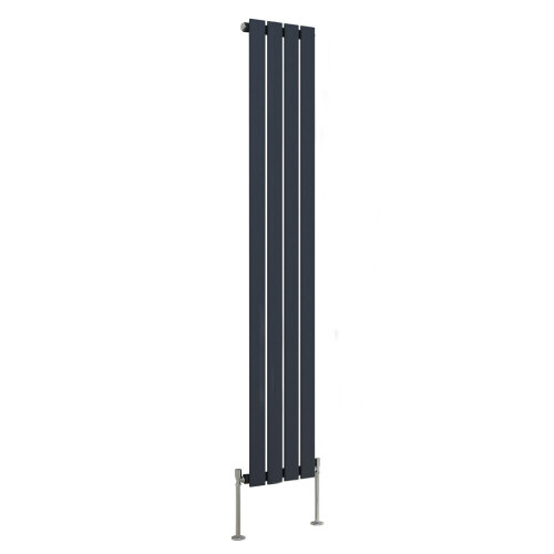 NRG (1600x272mm Single, Anthracite) NRG Horizontal Vertical Flat Panel Designer Radiator Central Heating Radiator Rads 1