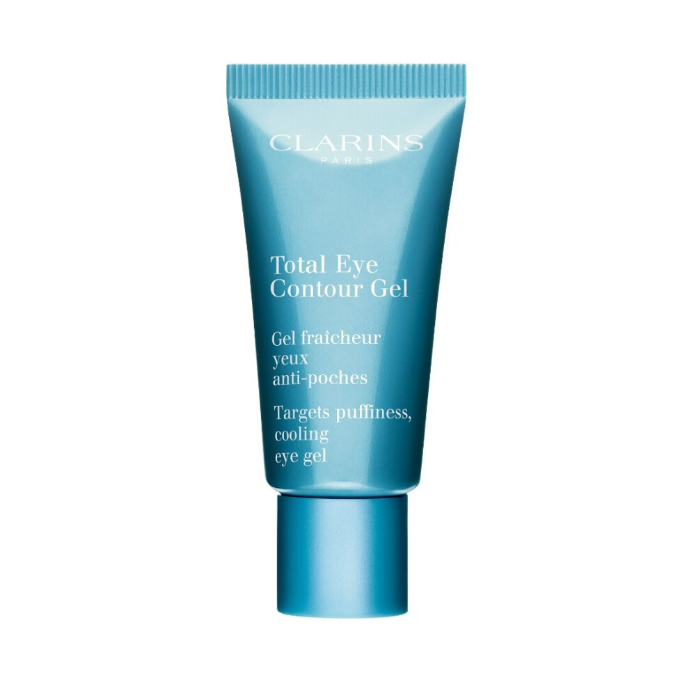 Clarins Total Eye Contour Blue Gel 20ml Targets Puffiness, Cooling Eye Gel