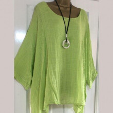 (XL, navy blue) Spring Summer Confortable  Plus Size Blouses