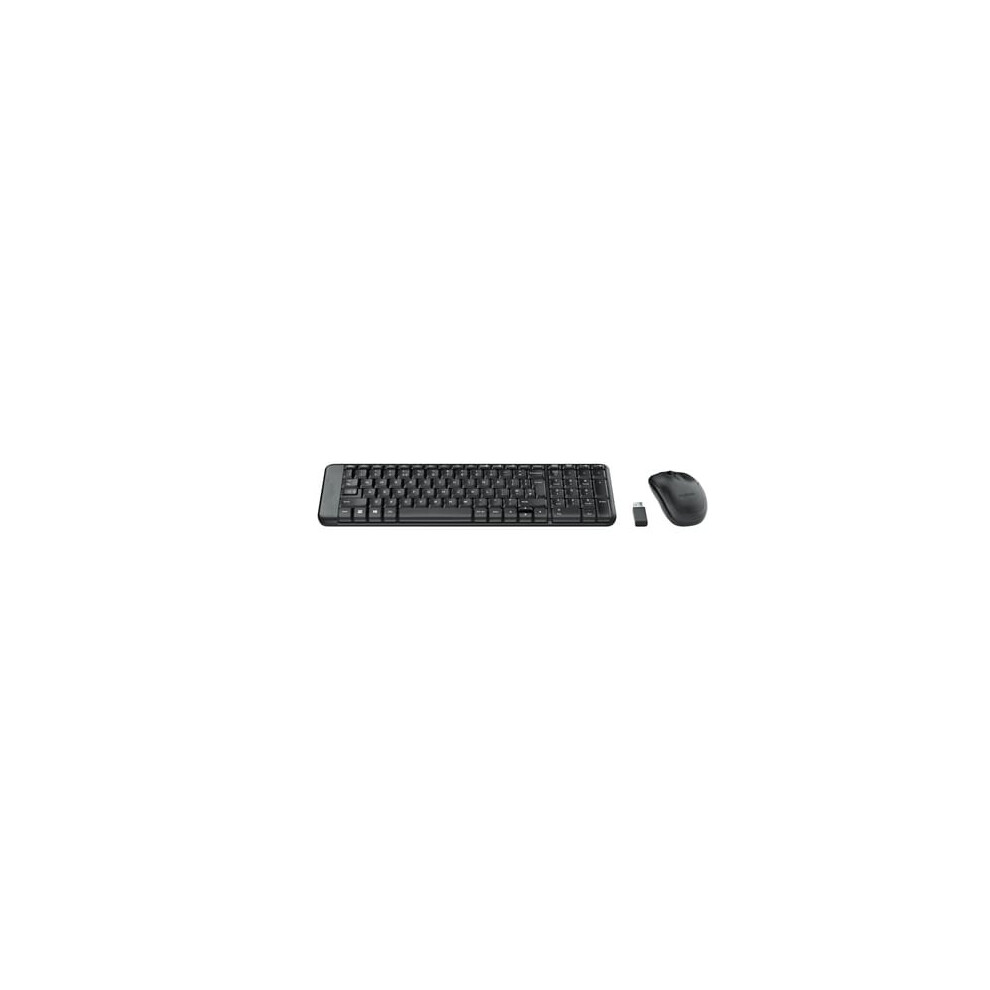 Logitech Wireless Combo Mk220 Keyboard Rf Wireless Qwerty Greek Black