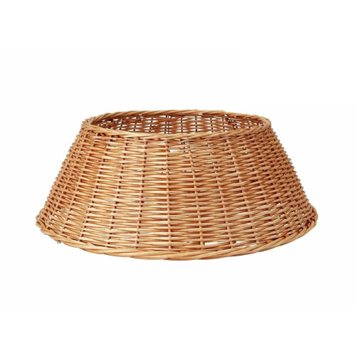 Home 68cm Wicker Christmas Tree Skirt Brown on OnBuy