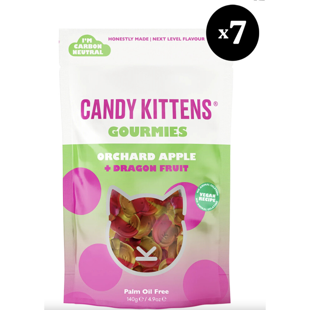 Candy Kittens Orchard Apple & Dragonfruit Case Of 7 x 140g SEE DATES