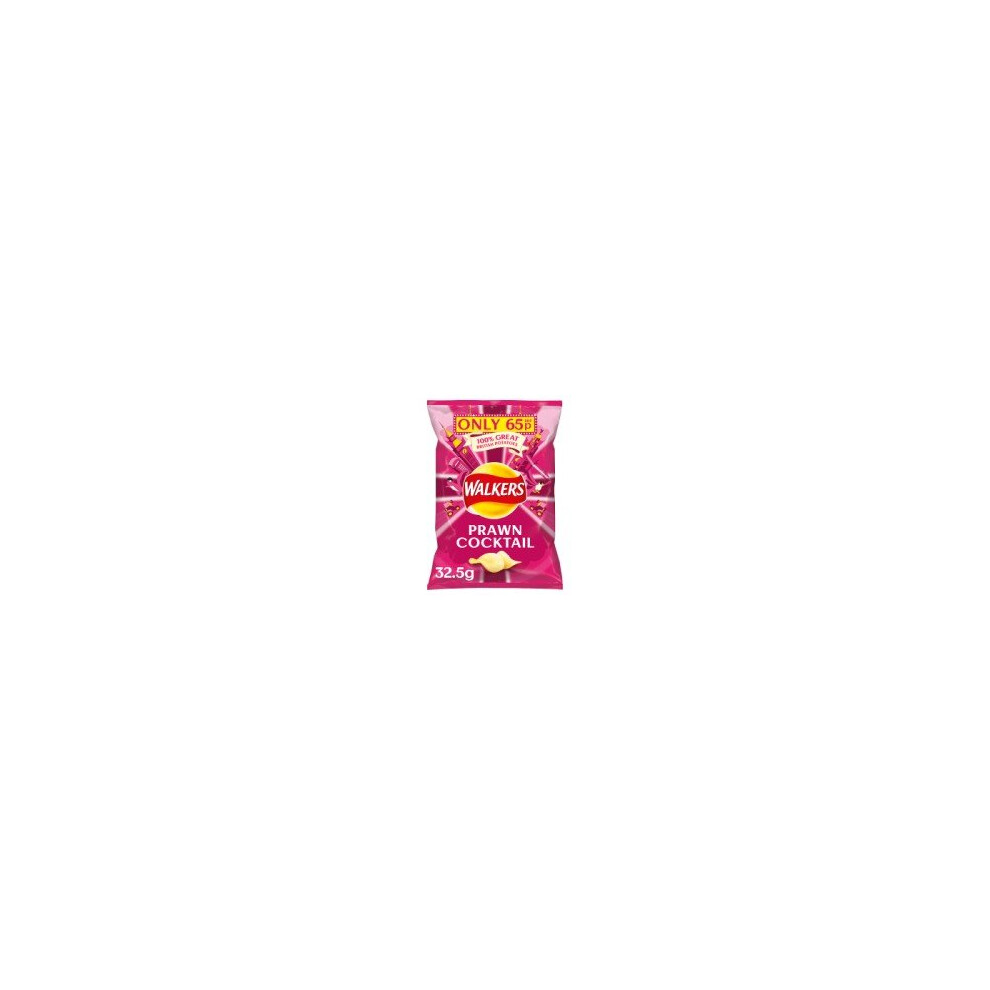 Walkers Prawn Cocktail Crisps 32.5G (32 X 32.5G)