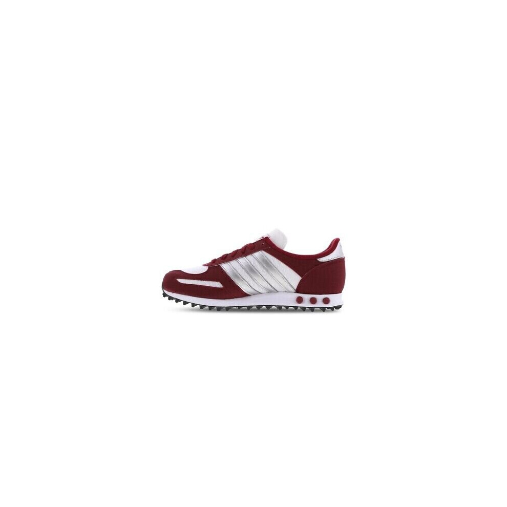 (UK 7.5) Adidas Originals LA Trainer , Men's Maroon-White