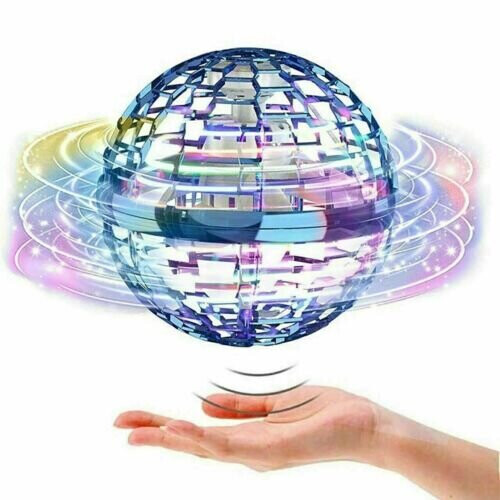 (Blue) Pro Flying Ball Space Orb Magic Mini Drone UFO 1