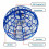 (Blue) Pro Flying Ball Space Orb Magic Mini Drone UFO 4