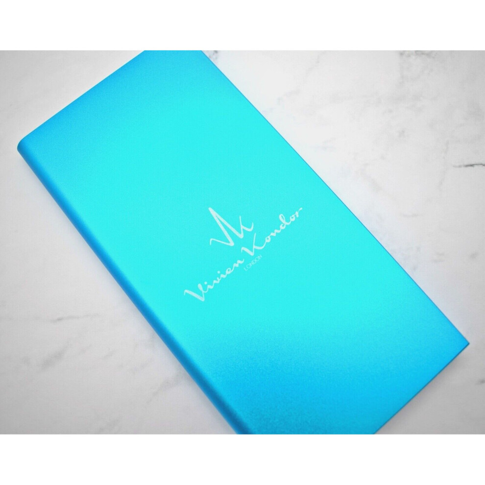 (Blue) Slim Travel Smart Powerbank 10000Mah Dual Charging Blue 705632327180