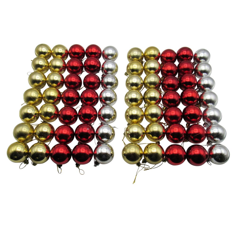 Christmas Tree Decoration Baubles X70 (Festive Xmas Ornaments)