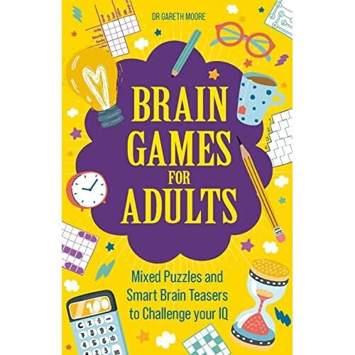 Brain Games for Adults: Mixed Puzzles and Smart Brainte - Moore, Gareth - Paperback / sof -25/11/2021