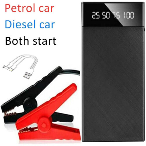 400A 10000mAh Car Jump Starter Booster Battery Charger Power Bank Pack