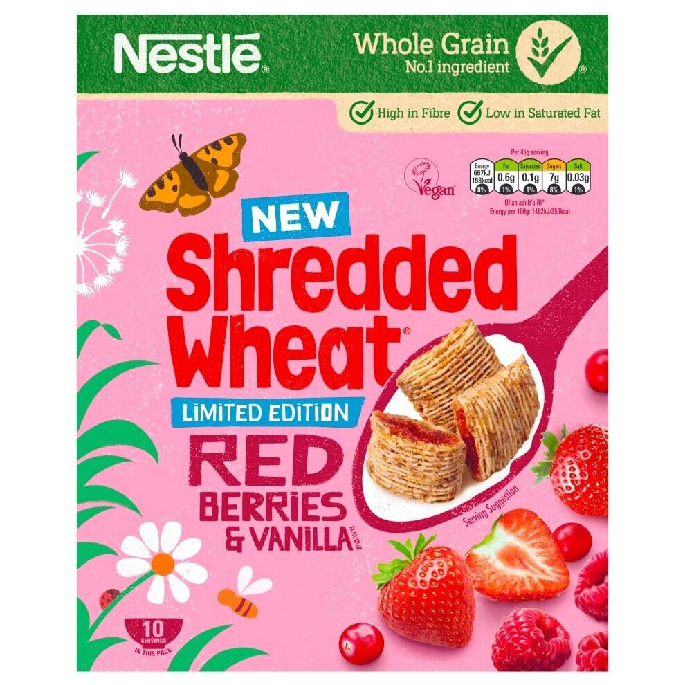 Nestle Bitesize Shredded Wheat Red Berry & Vanilla, 450g