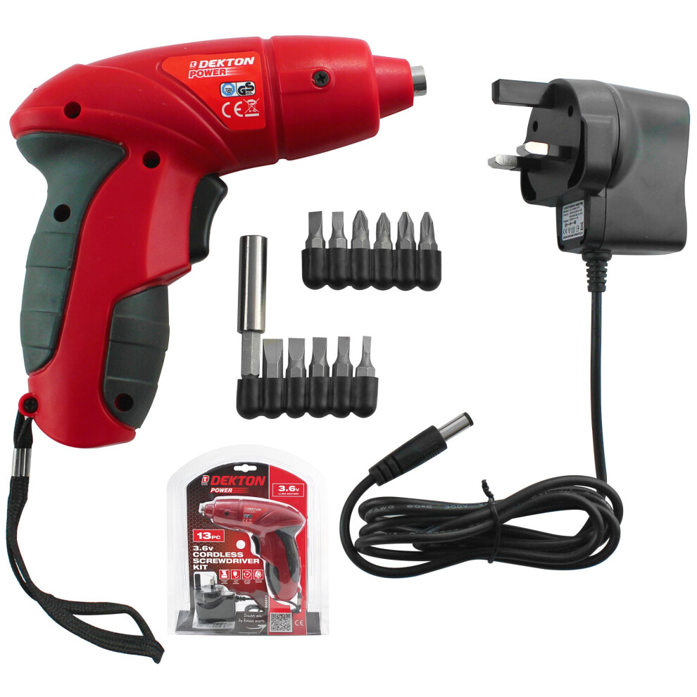 POWER 3.6V NI-MH CORDLESS SCREWDRIVER, 600011