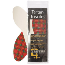(UK 14 / EU 48 - Mens) Insoles Latex Foam Tartan Unisex Shoes