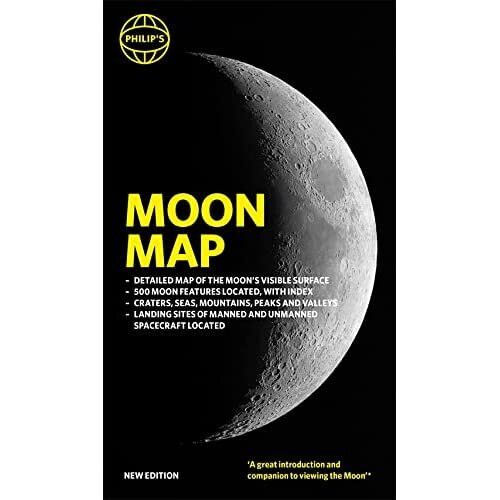 Philip's Moon Map (Philip's Stargazing) - Murray, Dr John - Sheet Map -03/03/2022